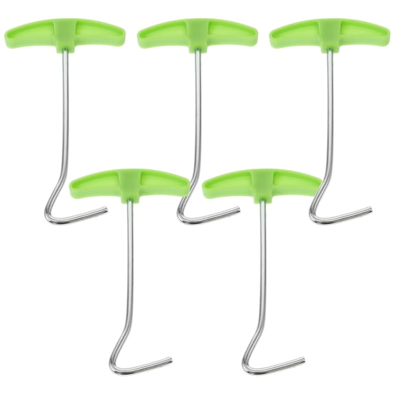 FONDOTIN Camping Tent Spike Puller Stainless Steel 5pcs