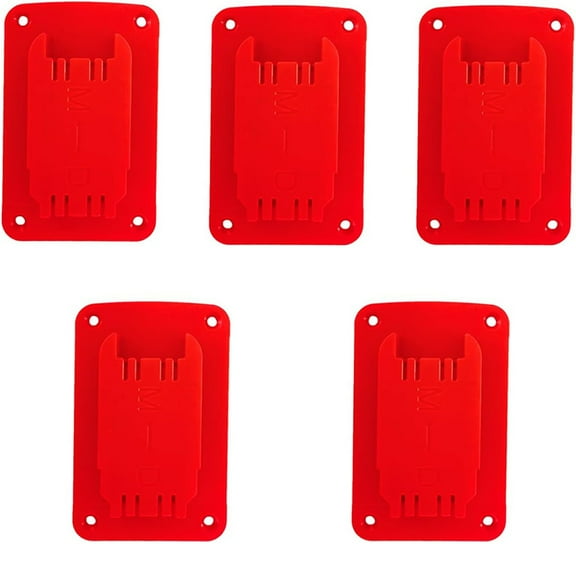 5pcs Tool Holder Dock Wall Mount Storage Rack For Dewalt 14.4V/18V/20V For Milwaukee 18V Fixing Devices Drill Tools Holder