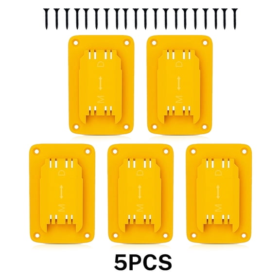 5pcs Tool Holder Dock Wall Mount Storage Rack For Dewalt 14.4V/18V/20V For Milwaukee 18V Fixing Devices Drill Tools Holder