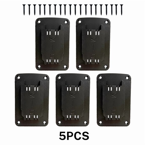 5pcs Tool Holder Dock Wall Mount Storage Rack For Dewalt 14.4V/18V/20V For Milwaukee 18V Fixing Devices Drill Tools Holder