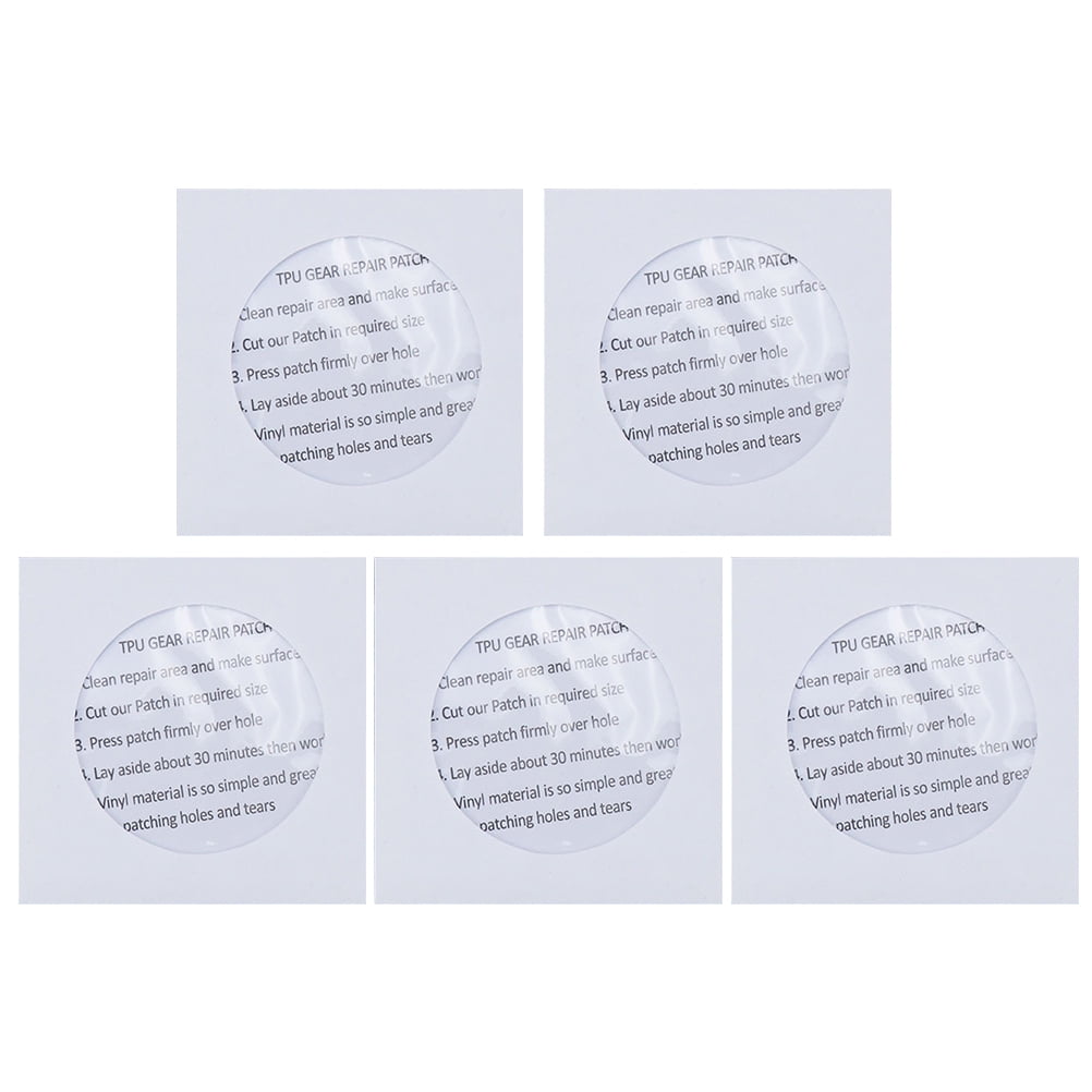 5pcs Tpu Self-adhesive Plastic Patches Air Mattress Swimming Pool Repair Patch