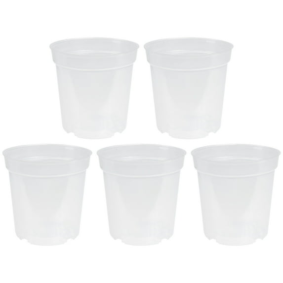 Homoyoyo 5-Pack Plastic Orchid Planting Pots for Gardening Growth Observation, and Lightweight Plant Containers