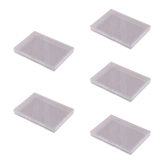 5pcs Transparent Plastic Organizers Box for Documents Tool Storage Container