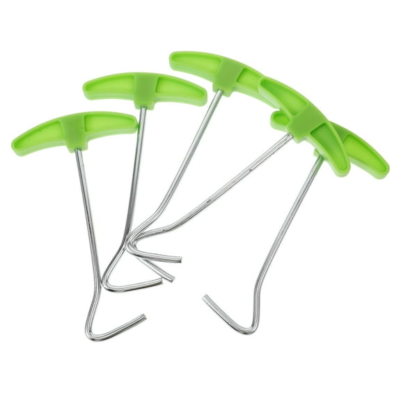 5pcs Camping Tent Stake Puller Tool Metal Tent Peg Remover Reusable Travel Tent Peg Puller for Outdoor Camping