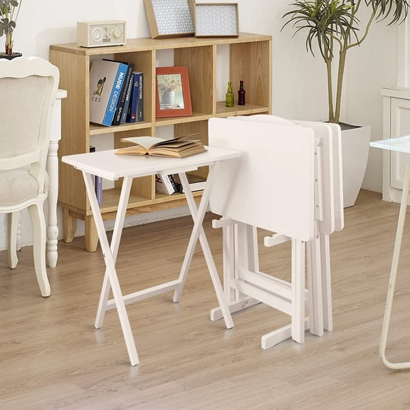 5pcs Tray Table Set - White (660-41)