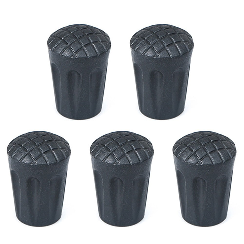 5pcs Trekking Pole Tip Cap End Cap Walking Stick Tip Trekking Pole Boot