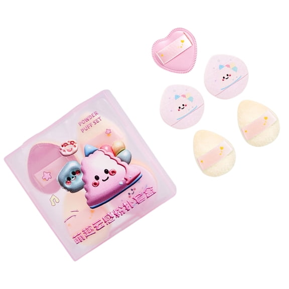 5pcs Triangle Powder Puff Face Makeup For Smooth Blending And Concealer