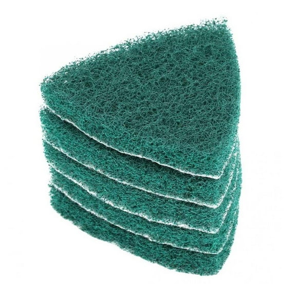 5pcs Triangle Scouring Pads Self-Adhesive Polishing Pad For Grinding Machine