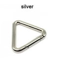thumbnail image 1 of 5pcs Triangle Spring Gate O Ring Openable Leather Bag Handbag Belt Strap Buckle Connect Keyring Pendant Key Snap Clasp Clip DIY, 1 of 9