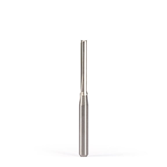 5pcs Tungsten Steel CNC Router Bits Two Double Flute Straight Slot Wood MDF End Mill 3.175mm Shank 2.5mm CED 12mm CEL
