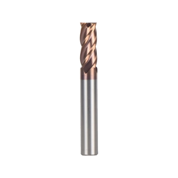 5pcs Tungsten Steel End Mills HRC55 Coated 4 Flute Flattened Head CNC Milling Cutters End mills Tools