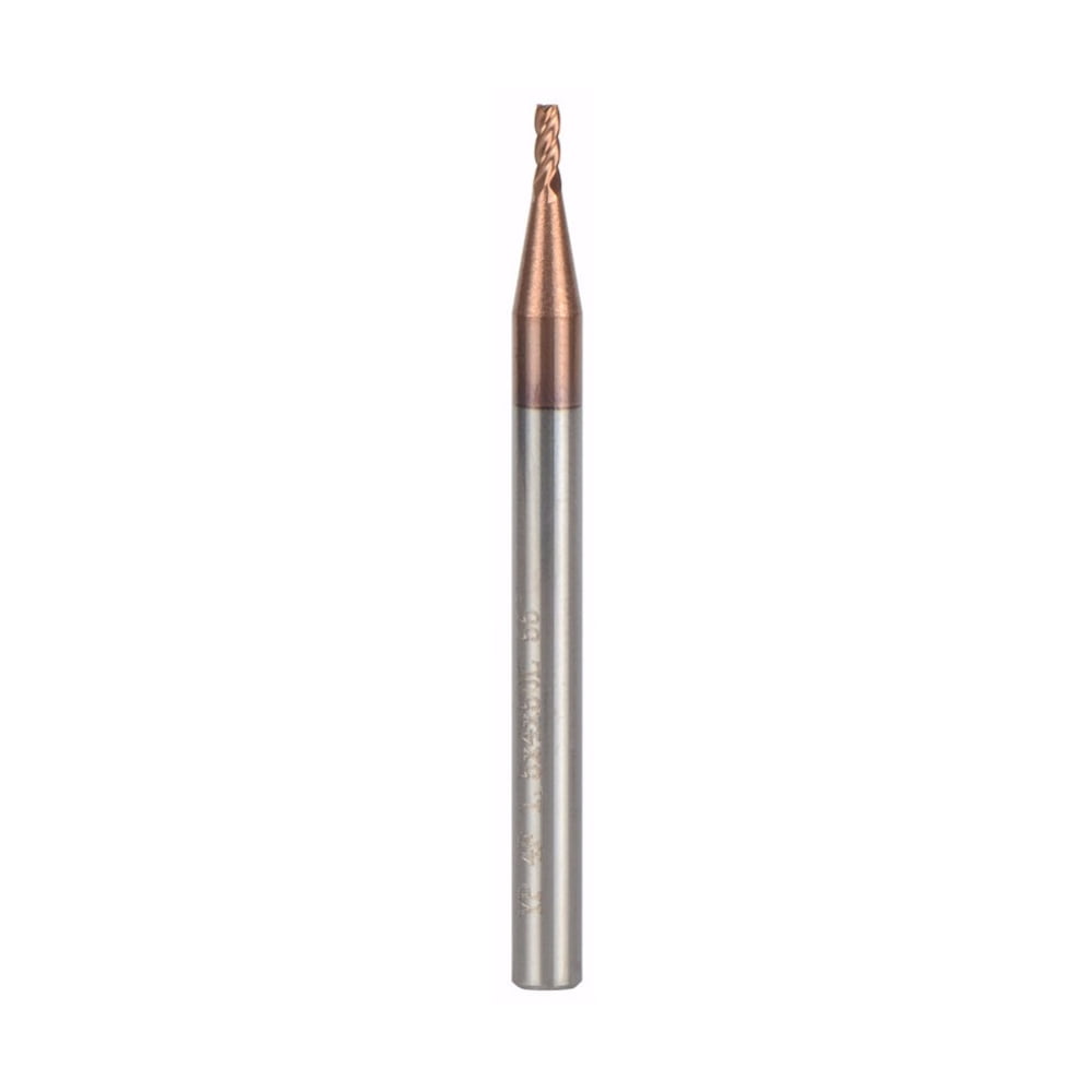 5pcs Tungsten Steel End Mills HRC55 Coated 4 Flute Flattened Head CNC Milling Cutters End mills Tools