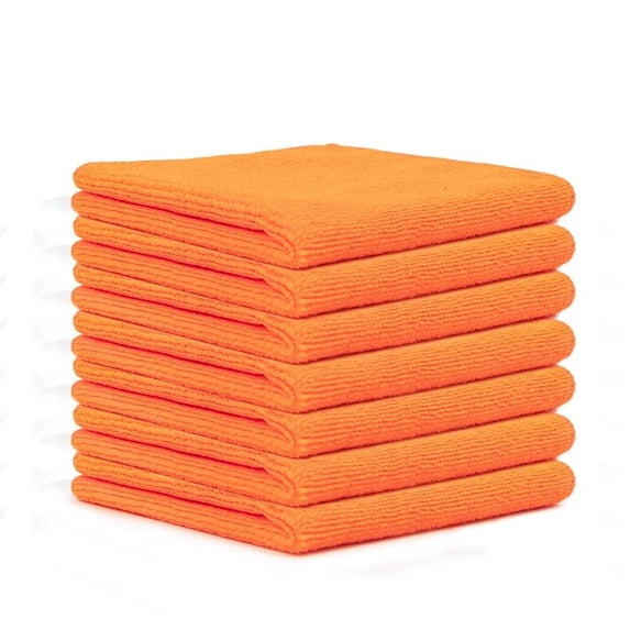 5pcs Ultrafine Fiber Cleaning Towels, Double-Sided, Fast Fabric, Scrubbing Cloth, Soft Flock, Microfiber, on Delicate Surfaces, Washable