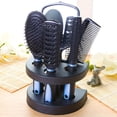 thumbnail image 1 of 5pcs Unisex Professional Hair Styling Set, Scalp Massage, Detangling Brushes, Airbag Comb, Makeup Mirror, Unscented, for Normal Relaxed Textured Hair, 1 of 5