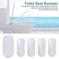 thumbnail image 1 of 5pcs Universal Toilet Seat Bumper Kit-Super Glue Toilet Cover Bumper Bidet Toilet Bumper Toilet-Silent Anti-Collision Transparent Rubber Pad Furniture Silencing Shock Pad Anti-Collision Pad, 1 of 10