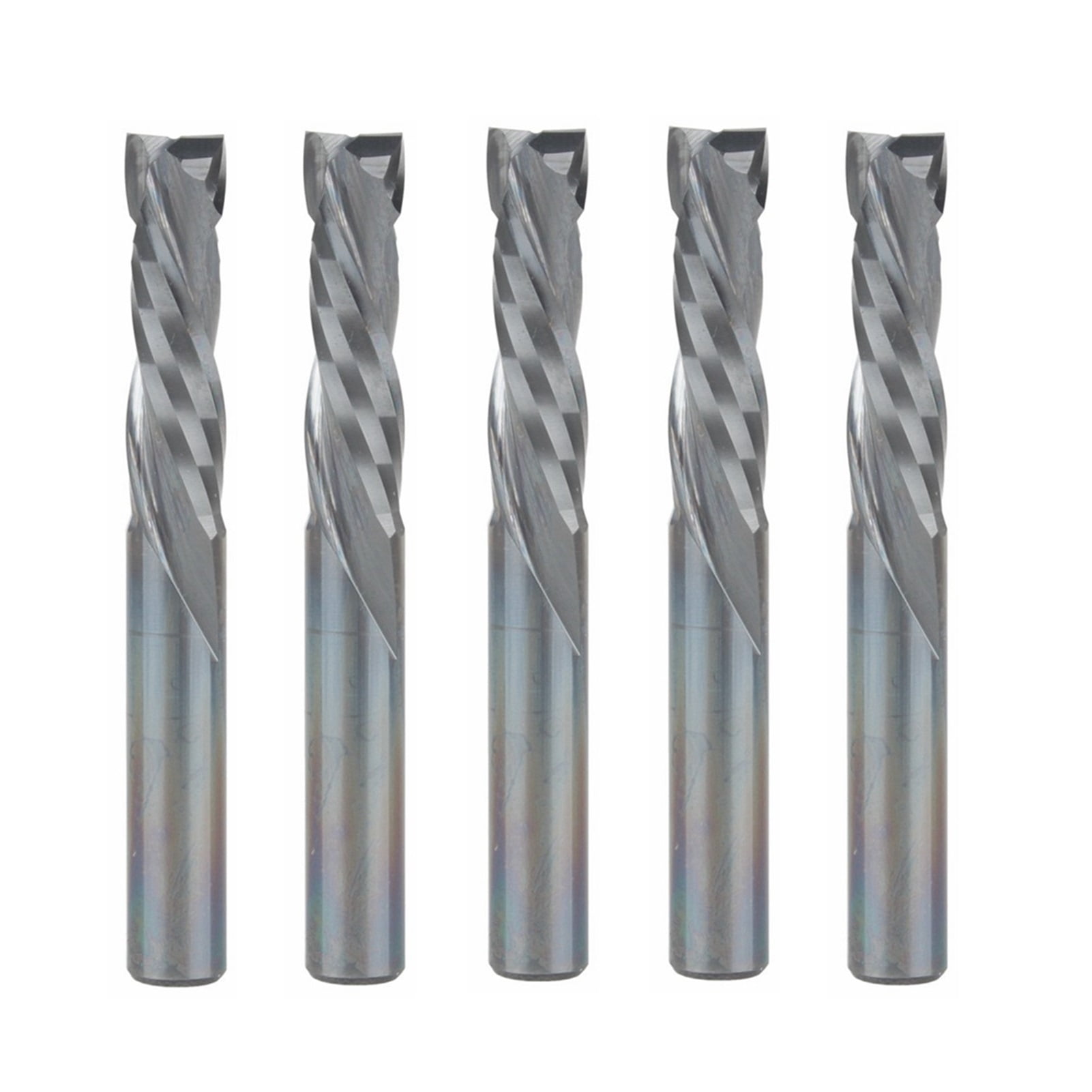 Compression Cuter Router 5pcs Up Down Cut 6mm Solid Carbide CNC Router Endmill Compression Wood ...