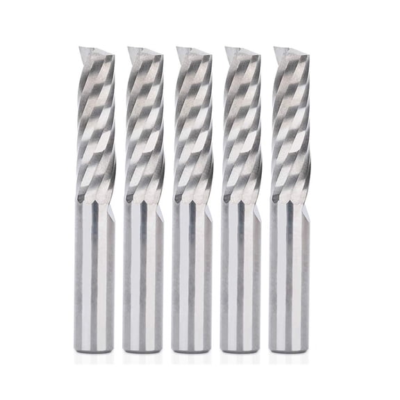 5pcs Up Down Cut 6mm Spiral Solid Carbide CNC Router Endmill Compression Wood Tungsten End Milling Cutter Tool Bit