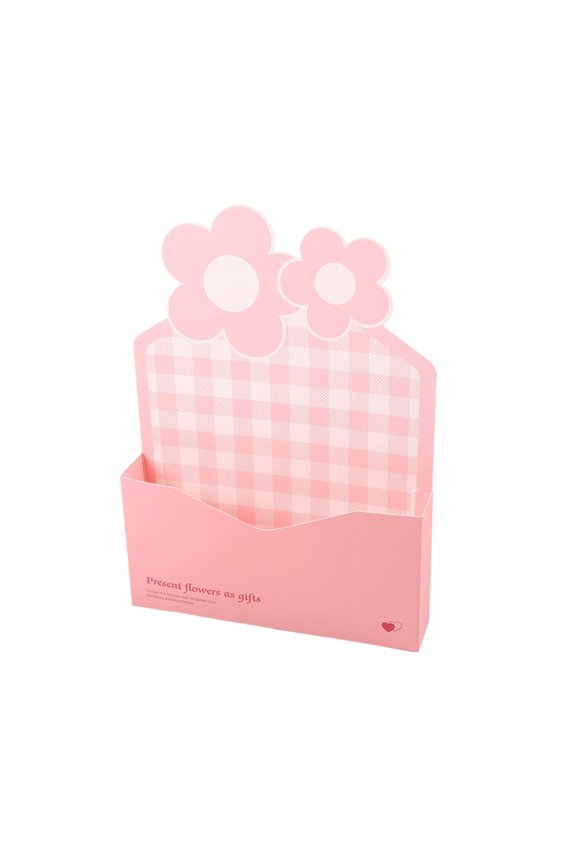 5pcs Valentine Bouquet Storage Bucket Gift Envelope Folding Flower Storage Box Mother's Day Flower Box Gift Packaging Paper Box Floral Envelope Flower Gift Paper Bag