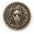 thumbnail image 1 of 5pcs Vintage Lion Pattern Shank Metal Button Round for Sewing Clothing Suits Blazer Jacket Uniform Handwork (Antique Gold, 23mm), 1 of 12