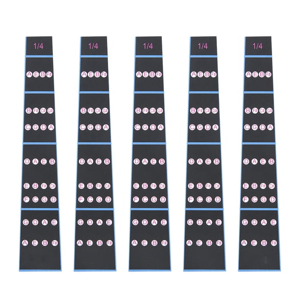 5pcs Violin Fretboard Sticker Fingerboard Tape Fretless Fingering Guide for Beginner (1/4)