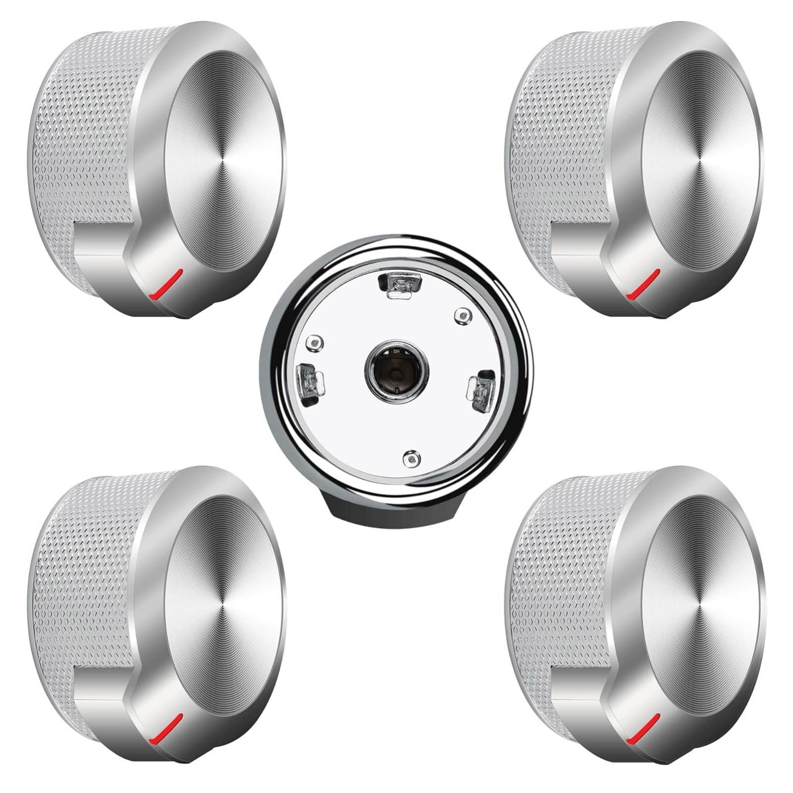 5pcs W11156487 Stove Knob Replacement For Whirlpool Gas Range Burner W10823529 TAPDRA Spare Part