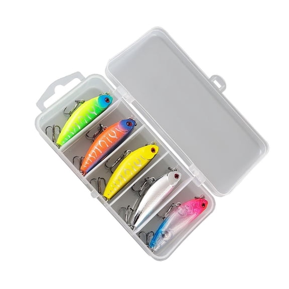 5pcs Walk The Dog Artificial Baits Topwater Pencil Fishing Lures Baits Fishing Tackle Accessories