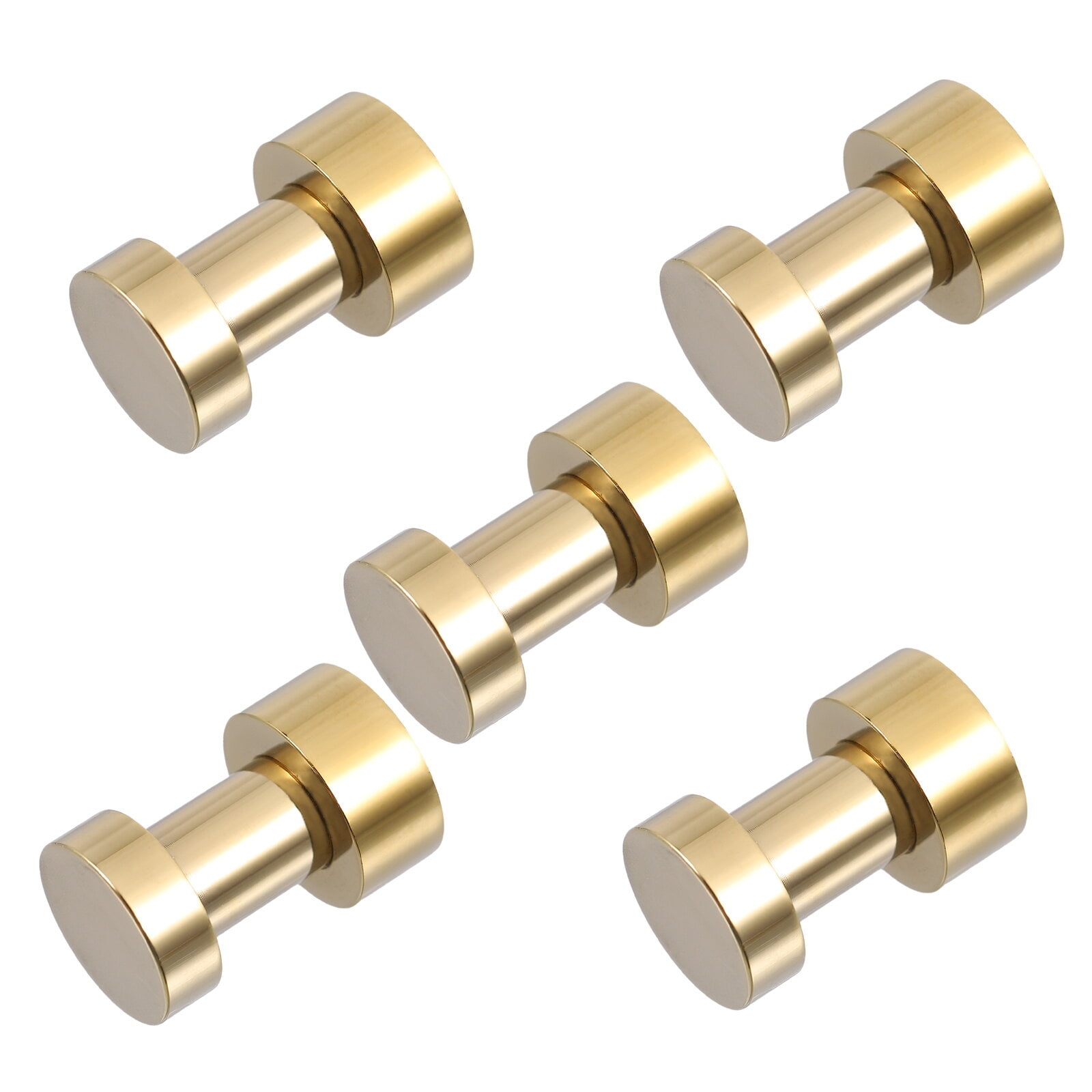 5pcs Wall Hooks Brass Towel Hooks Practical Hooks for Bathroom