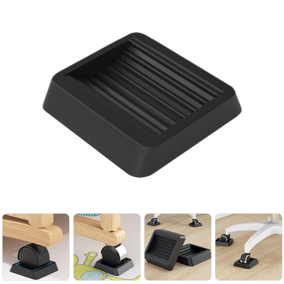 5pcs Chair Wheel Stopper Furniture Slot Pad TPU Anti Sliding Wheel Stop Pad Set