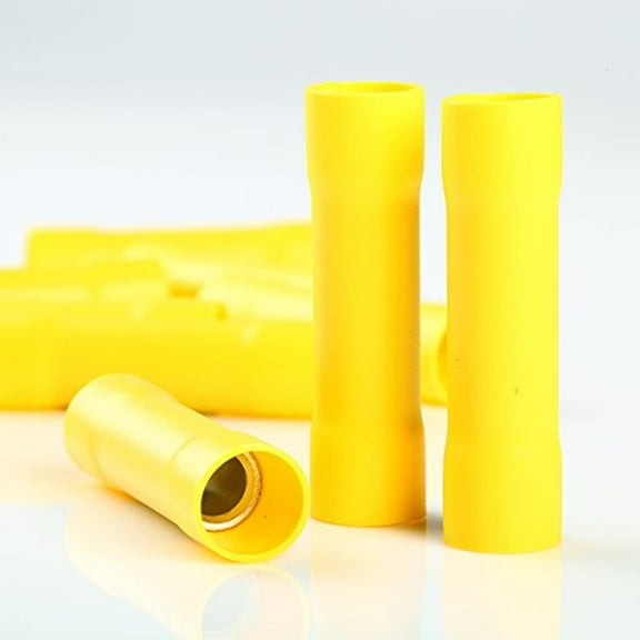 5pcs Wire Butt Connectors Vinyl 4 Gauge AWG Ga Terminals