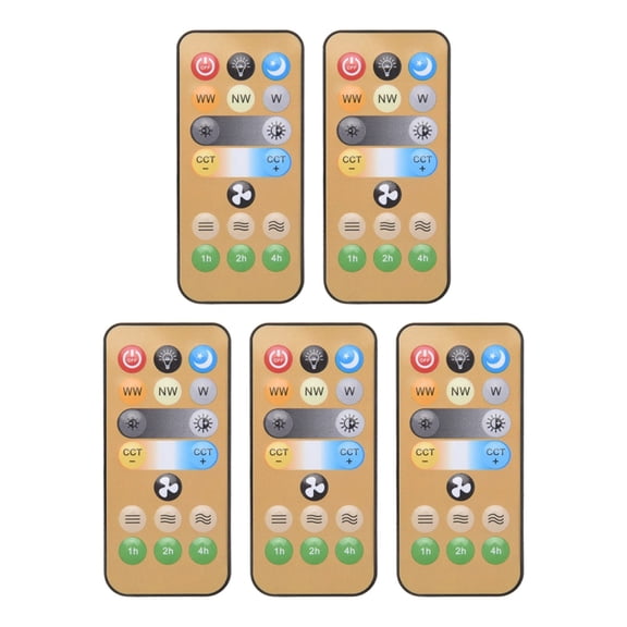 5pcs Wireless Switches, 3-Speed Timing Remote Control, for E27 Ceiling Fan Light, 1-4h Timing Remote Control