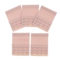 thumbnail image 1 of 5pcs Women 4Rows Band Extender Stretchy Bra Strap Replacement - Nude, as described, 1 of 8