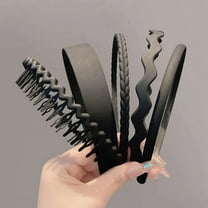 5pcs Women Headbands Face Washing Hair Bands Sports Headbands Plastic Headbands with Teeth