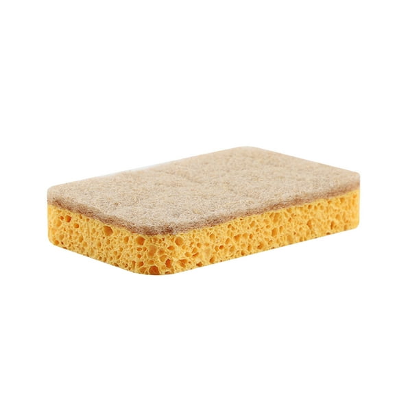 5pcs Wood Pulp Sponge, Double-side Dishwashing Sponges Block, Kitchen Cleaning Tool for Cleaning Dish