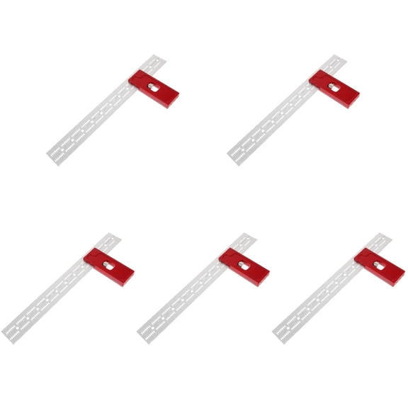 5pcs Woodworking Precision Tool Adjustable Ruler Woodworking Ruler Carpenter Tool