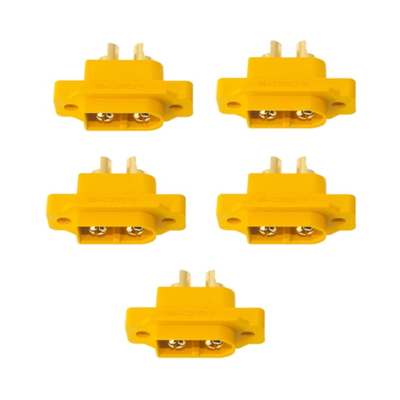 5pcs XT60E1-M Mountable XT60 Male Plug for RC Drone FPV Racing Fixed Boat TAPDRA Spare Part