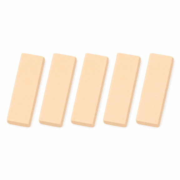 5pcs Yellow Pencil Eraser, Compact Writing Eraser for Office Drafting Sketching Notes and Everyday Stationery Use