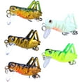 thumbnail image 1 of 5pcs fishing Lures, Grasshopper Bait Bionic Mini Fishing Topwater Lures for Freshwater and Saltwater, 1 of 6