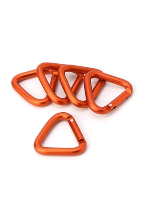 5pcs/set for Triangle Carabiner Aluminum Alloy Keychain Clip Hook Buckle Screw Lock for Rock Climbing High-altitude
