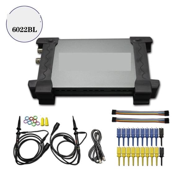 5pcs/lot 6022BL PC USB Oscilloscope 2 Digital Channels 20MHz Bandwidth 48MSa/s Sample Rate 16 Channels Logic Analyzer