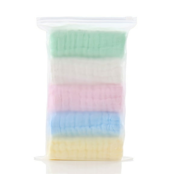5pcs/lot Baby Handkerchief Square Face Towel Muslin Infant Face Towel Wipe Cloth
