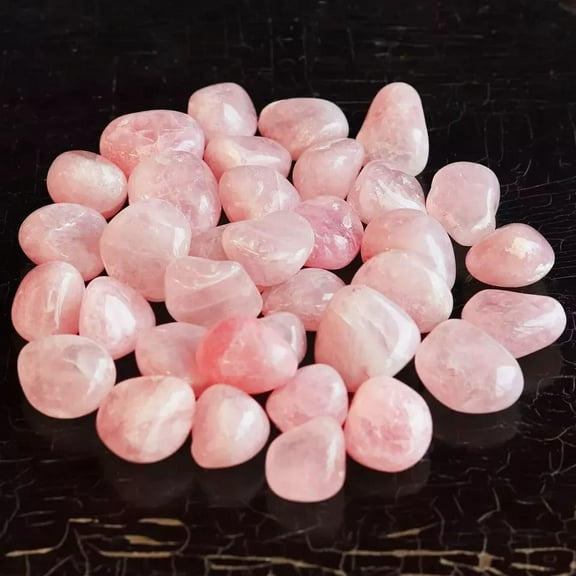Natural 5 Pcs Rose Quartz Crystal Tumbled Stone for Positive Energy Use & Home Dcor