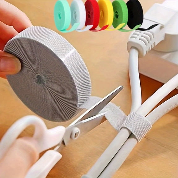 5 Pcs reusable buckle straps for managing cables, tying phone accessories, protecting cables with wrap-around quick release straps