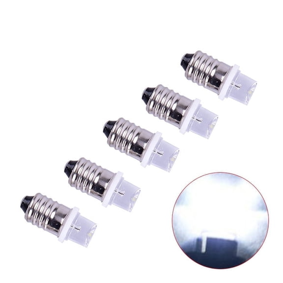 5pcs/set E10 Led Bulb DC 3V 4.5V Instrument Bulb Indicator Bulb Flashlight Bulb