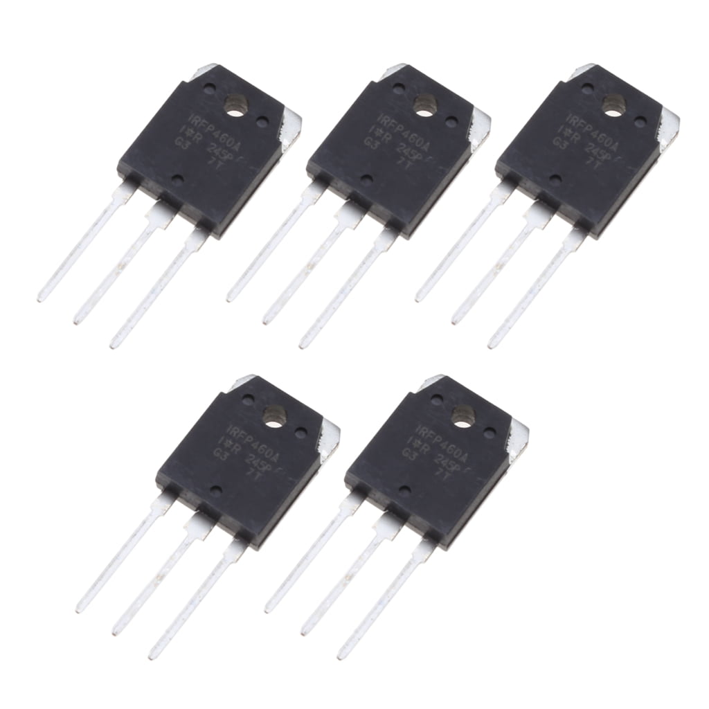 BOJACK IRFP460 MOSFET N-Kanal Leistungstransistor – 500V, 20A, TO-247, 0,22 Ohm Rds(on) – 5 Stück, Für Schaltungen & Verstärker
