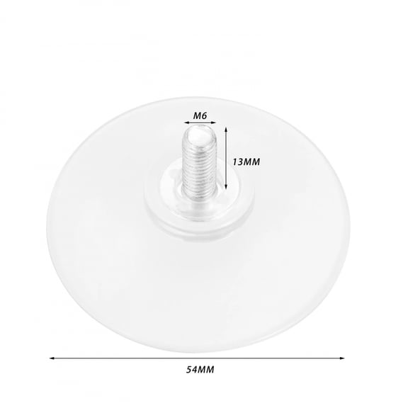 5pcs/set Suction Cup Hook M5/M6/M8 Screw Wall Rack Strong Rubber Base Sucker Magic Shell Clear Turn Nut Glass Metal Paint Tiles