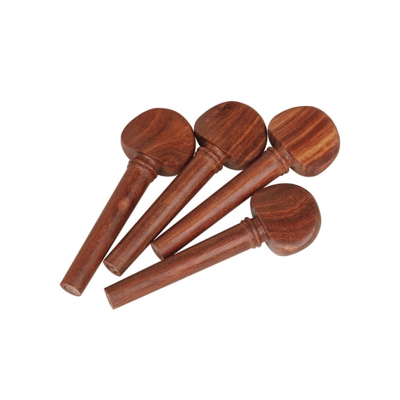 5pcs/set Violin Kit Full Size Violin Accessories Violin Repair Replacement Parts, Rosewood Violin Peg Tailpiece Chin Rest End Pin