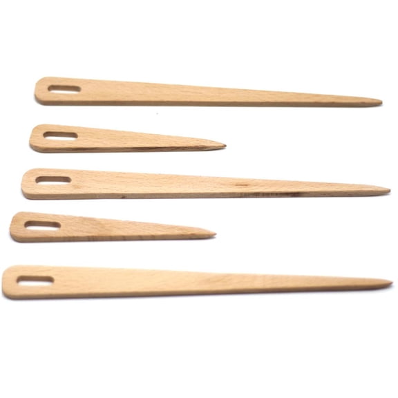 5pcs/set Wood Weaving Shuttle Crochet Needle Hand Stick Tapestry Knitting DIY Craft Tools