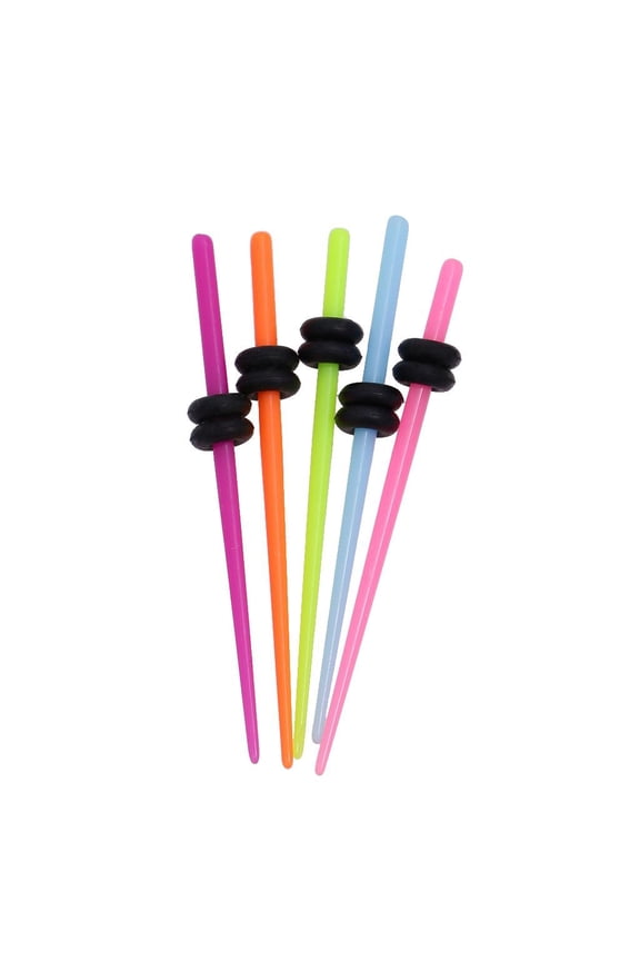 5pcs16G Acrylic Ear Plug Taper Gauges Expander Stretcher