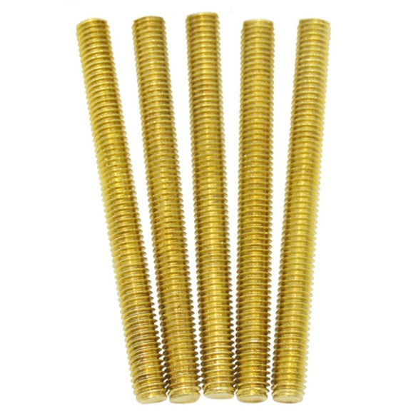 5pieces Brass Threaded Rods, M3 Pitch,250mm Long