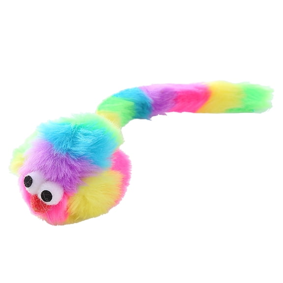 5pieces Interactive Toy for Indoor Filled Catmint Toy Rainbow Color Filled Shape Toy for Indoor